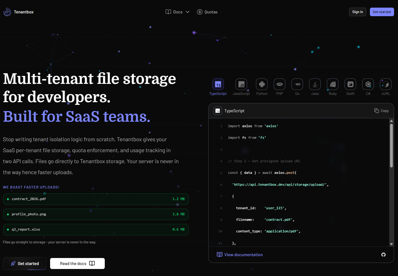 Tenantbox screenshot